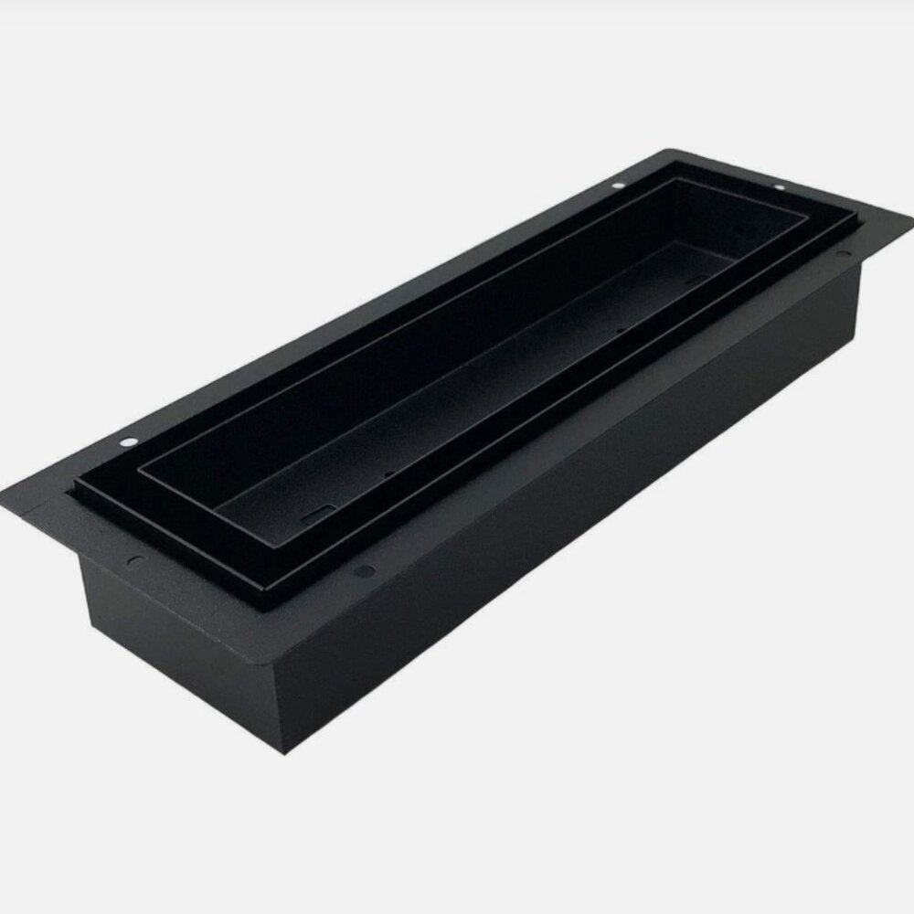 Aria Flush Mount Pro 3 x 10" Decorative Vent Metal Black FLUSH3X10BLK Open Box